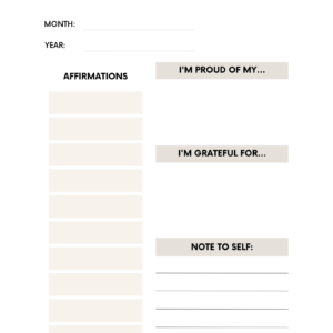 The Ultimate 39-page Wellness Planner & Self-care Journal