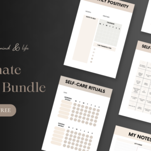 The Ultimate 39-page Wellness Planner & Self-care Journal